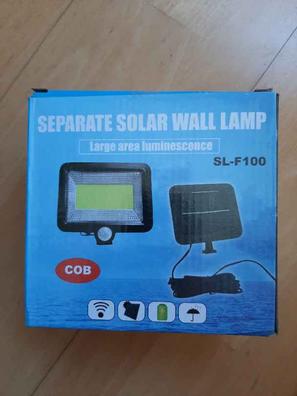 Elbat Foco Solar Cuadruple con Sensor LED 430lm - Sensor de Movimiento de 3  - 5m - Panel Solar Integrado 5.5V, 1.5W - Bateria 3.7V, 1200mAh - Angulo  Iluminacion 360º > Hogar / Electrodomésticos > Iluminación