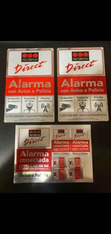 Milanuncios - Cartel y pegatinas alarma Securitas