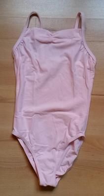 Maillot de Danza / Gimnasia para Niña Tirante Fino Color Rosa