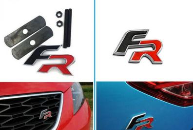 Emblema original FR de Seat Logotipo para parrilla cromado / rojo / negro