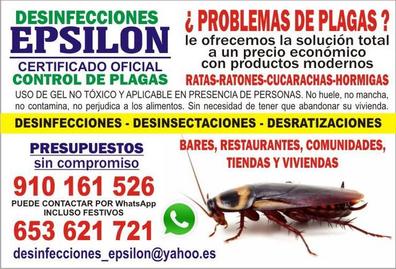 micro exprimir insecto Control de plagas Desinfección de hogares y locales barato y con oferta en  Madrid | Milanuncios