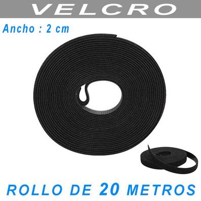 Organizador Cables Velcro adhesivo rollo 5 metros