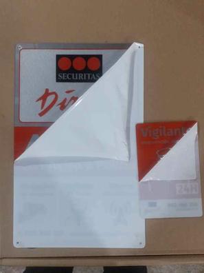 Kit 3 carteles disuasorio PVC de Alarma Tamaño A4