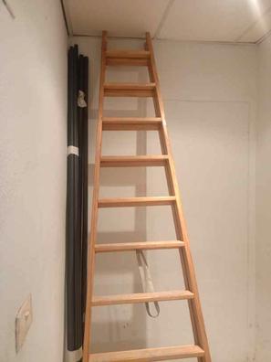 Escalera madera tijera Herramientas de bricolaje de segunda mano barato |  Milanuncios