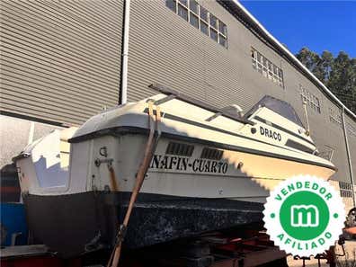 Moteur Hors-bord Vintage 1:5 Avec Bateau Fait Main - Espagne - Pour Pièces