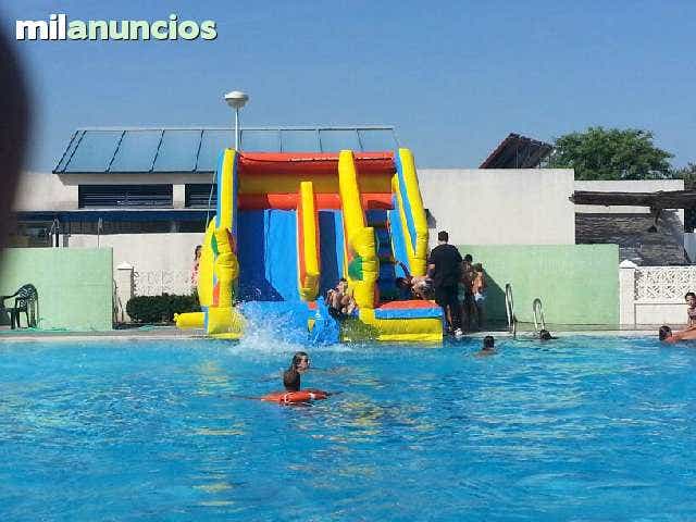 Milanuncios doble tobogan acuatico con o sin piscina