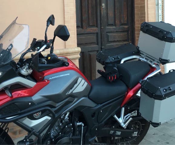 Milanuncios - Juego de 3 maletas de aluminio para moto