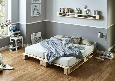 Litera + cama elevable de 105cm madera blanca 105x190/105x190cm