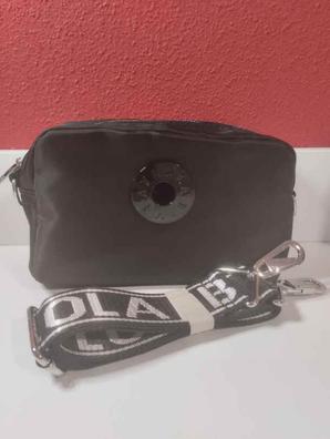 Bolso bandolera multibolsillos M nylon negro