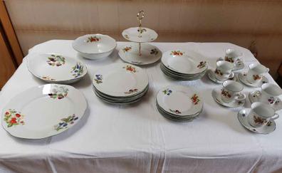 vajilla de porcelana de bohemia completa de 112 - Compra venta en