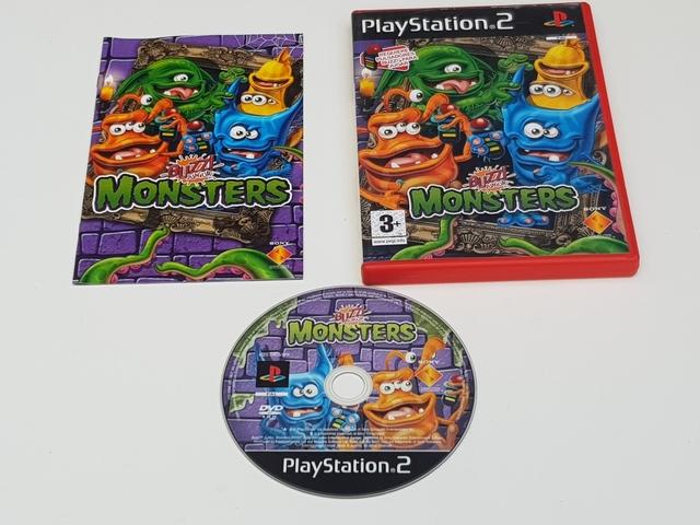 Buzz junior monsters + 4 Pulsadores PS2 (SP)