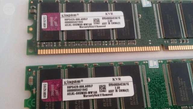 transfusión tablero Más Milanuncios - 2Gb Memoria Ram DDR1 400mhz Kingston