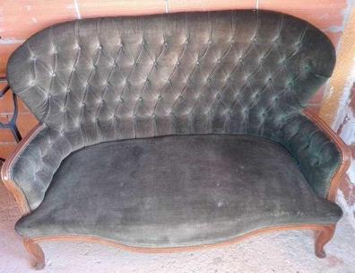 pequeño sofá antiguo estilo isabelino 114 cm. s - Compra venta en