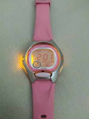 Reloj De Pulsera Casio Lw-200 Digital Para Niña Color Rosa Correa