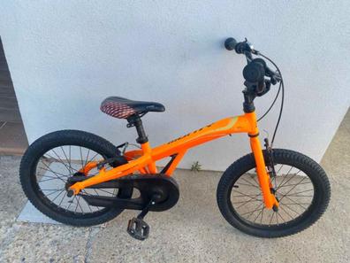 Bicicleta niño 4 a 7 años – 18″ – ruedines – Aluminio – WRC DISCOVERY –  Naranja – THEBIKE