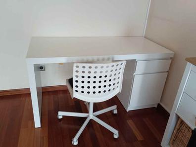 LAGKAPTEN / ADILS escritorio, blanco/gris oscuro, 140x60 cm - IKEA