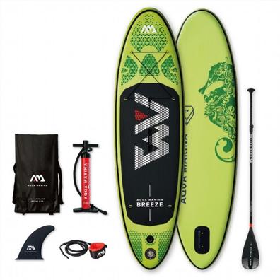 Juego de tabla de paddle surf hinchable negro 320x76x15 cm