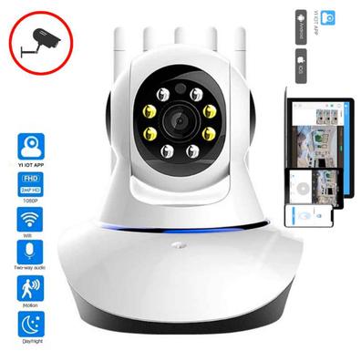 Cámara de vigilancia Wifi interior Cámara IP 1080P con grabación, Cámara  familiar para bebés / mascotas Seguimiento de movimiento, Detección de  sonido, Audio de dos canales-32GB (blanco)