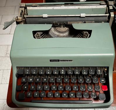 Máquina de escribir azul vintage Olivetti Lettera 32 Máquina de escribir  vintage máquina de escribir verde azulado -  España