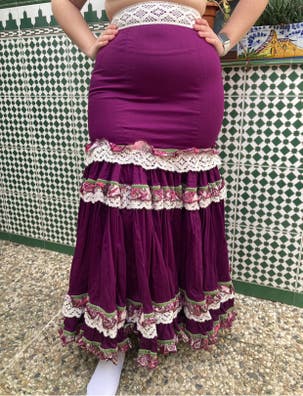 Falda rociera Moda y complementos segunda mano barata | Milanuncios