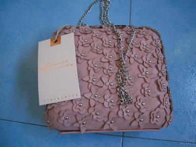 Bolsa Bimba Y Lola Para Mujer M Rose Chicle Herrajes Plata