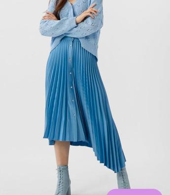 falda corta falda flecos stradivarius