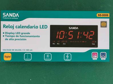 Reloj de pared grande tamaño, con de fecha y temperatura, calendario,  relojes de electrónicos silenciosos precisos Colco reloj digital grande