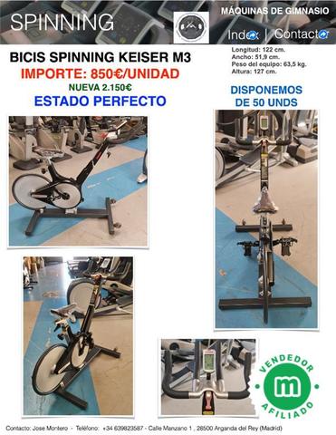 Bici spinning keiser online segunda mano