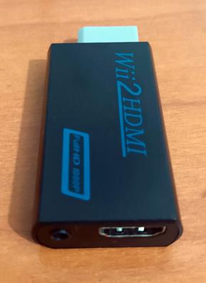  Nuevo adaptador para Wii 2 a HDMI, convertidor de audio de  video negro, compatible con consolas de juegos Nintendo Wii/WiiU, adaptador  de conversión HD 1080P FullHD HDTV + puerto de auriculares