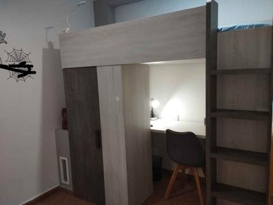SMÅSTAD cama alta, blanco abedul/con escritorio con 4 cajones, 90x200 cm -  IKEA