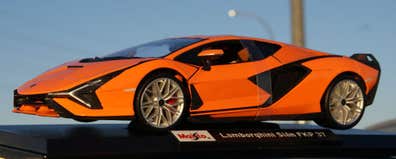 Lamborghini Miura Orange Anson 1:18 – Voiture Miniature De Collection, Zamac