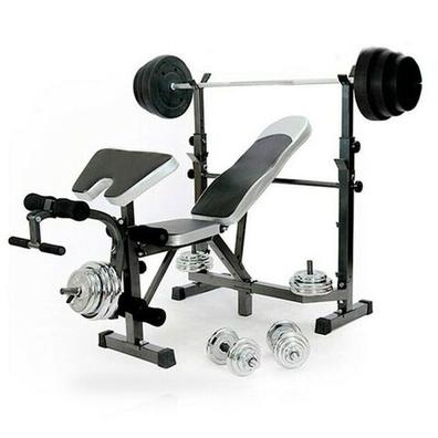  【Punto de EE.UU.】Banco de pesas plegable para ejercicios de  altura ajustable, banco de pesas ajustable para entrenamiento de cuerpo  completo, gimnasio en casa, banco de prensa de entrenamiento de : Deportes