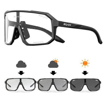 Gafas fotocromáticas de ciclismo para hombre y mujer, lentes de