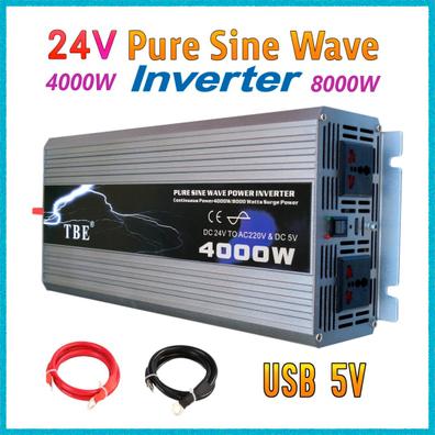 Inversor de corriente de 300W 12V 24V 220V con doble USB-C, Proveedores de  inversores de corriente de CC a CA de alta capacidad