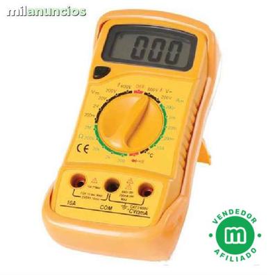 Multímetro Digital profesional, Polímetro Tester electricista Amperímetro  Ohmímetro Voltímetro. Comprobador medidor de corriente. Pantalla LCD :  : Bricolaje y herramientas