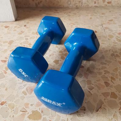 2x Mancuernas Pesas De 1kg Agarre Vinilo Suave Ejercicio Gimnasia  Musculacion - azul