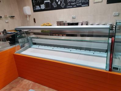 Vitrina expositora refrigerada con puertas correderas trasera con