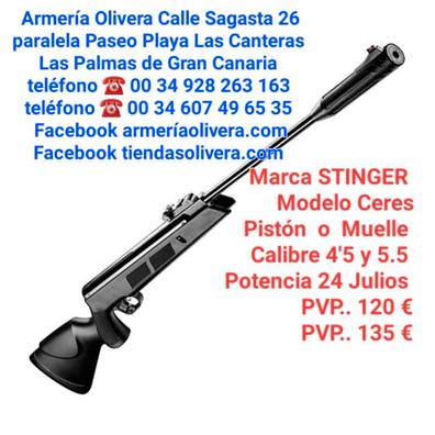Pack Pistola-Escopeta de Aire comprimido Stinger. Cal. 5.5mm