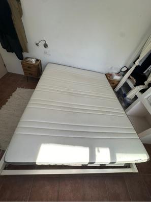 Cama con reposacabezas regulables y práctico almacenaje cama doble 160x200  cm