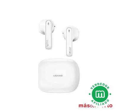 Auriculares Deportivos Inalámbricos Bluetooth 5.4 Con Gancho Para Oreja, Cancelación De Ruido ENC, 48h De Batería, Carga Rápida USB-C Y Pantalla LED, Color Azul Claro