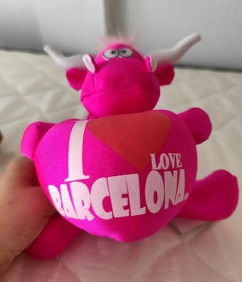 Milanuncios - Peluche Toro rosa