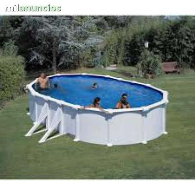 Piscina desmontable Gre Fidji ovalada acero chapa blanca