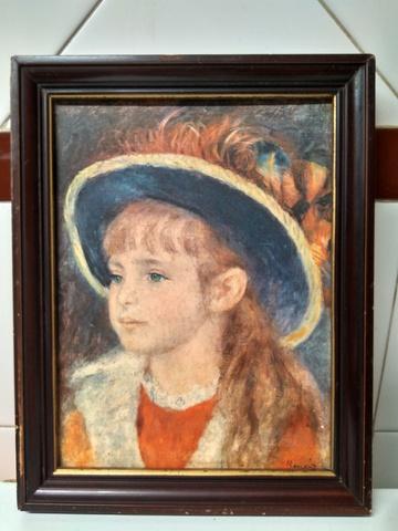 Milanuncios - Niña del sombrero azul de Renoir