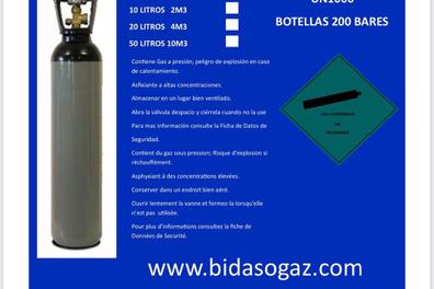 Botella 20 L cargada 200 Nitrógeno - SYC Cylinders