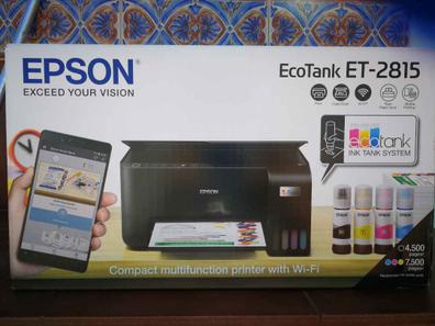 Epson EcoTank ET-2826, Impresora WiFi A4 Multifunción con Depósito de Tinta  Recargable y Pantalla LCD, 3 en 1: Impresión, Copiadora, Escáner, Mobile  Printing, Blanco : .es: Informática