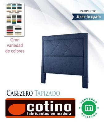 Cabecero cama ODELE apto camas 150 cm, cuadrado acolchado tapizado