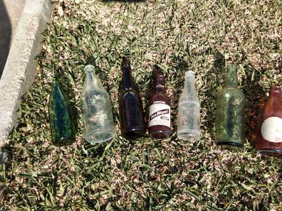 Antigua garrafa de cristal - Botellas y Jarrones