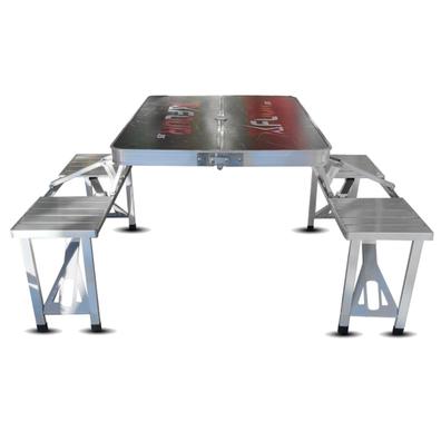 Juego de mesa y sillas plegables de camping, mesas de camping que se  pliegan ligeras, mesa de camping enrollable de aluminio al aire libre, mesa  de camping portátil, mesa de picnic de