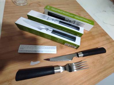Arcos, 6 Piezas de cuchillos chuleteros y carne con mango madera y Envase  Eco