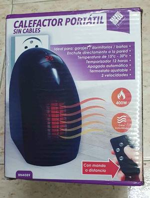 Calefactor eléctrico portátil, calentador 400W con mando a distancia